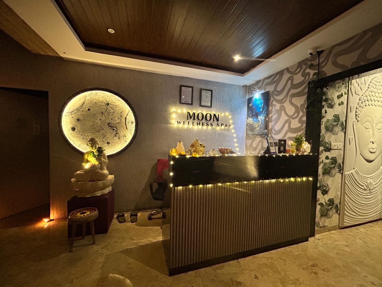 Moon Wellness Spa front reception desk